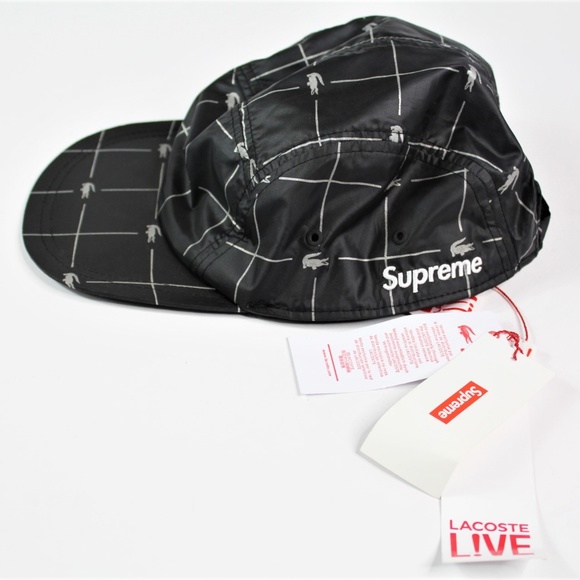 Supreme Other - Supreme Lacoste S/S 2018 Reflective Grid Nylon Hat